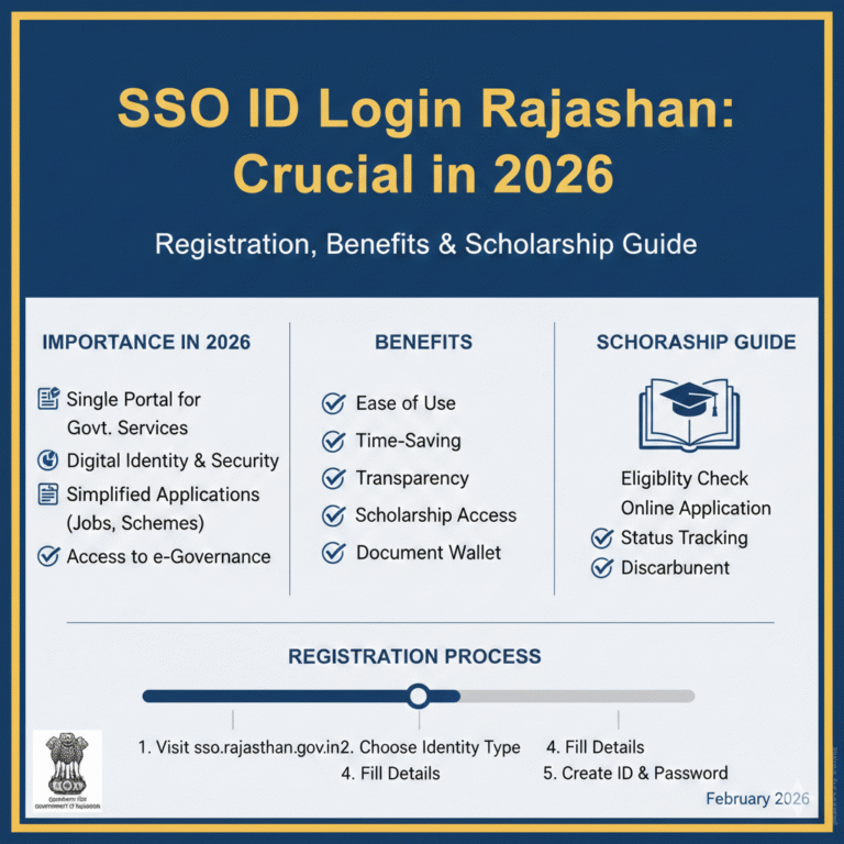 Raj SSO ID Login portal sso rajasthan gov in